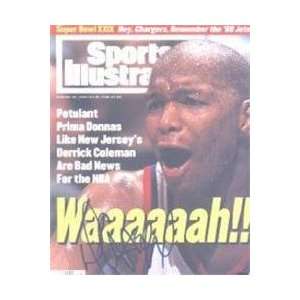 Derrick Coleman autographed Sports Illustrated Magazine (New Jersey 
