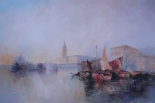 Original oil painting ,size 24x36 no.Cy271 Venice, art  