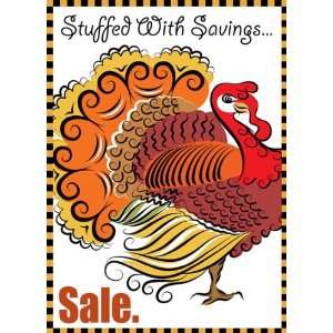  Thanksgiving Stuffed with Savings Sign