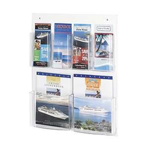  Clear2C Magazine and Pamphlet Display, Holds 2 Magazines 