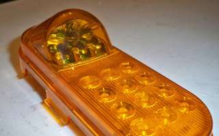 Mid Turn 6 Oval Amber Side Turn Bubble Marker18 LED  