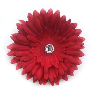  Red Flower Clip