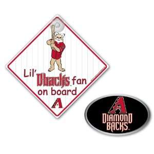 Arizona Diamondbacks MLB Family Auto Fan Kit  Sports 