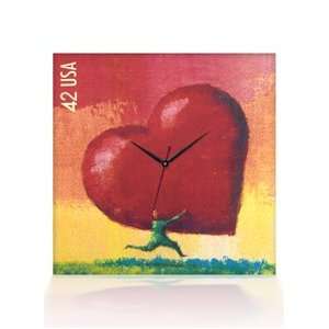  Arjang Co PS 9010 SQ All Heart Canvas Wall Clock