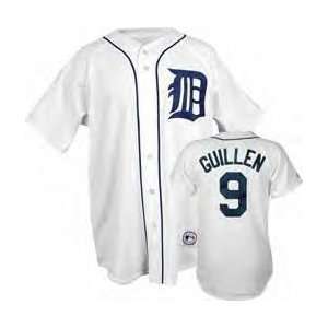  Carlos Guillen Jersey Detroit Tigers Adult Home White #9 