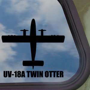  UV 18A TWIN OTTER Black Decal Military Soldier Car Sticker 
