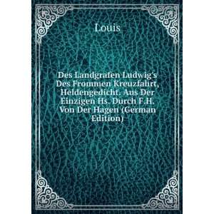   Von Der Hagen (German Edition) (9785874040130) Louis Books