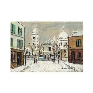 FRAMED oil paintings   Maurice Utrillo   24 x 24 inches   The Tertre 