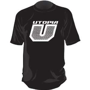 Utopia Optics Chainlink Mens Short Sleeve Sportswear Shirt   Black 