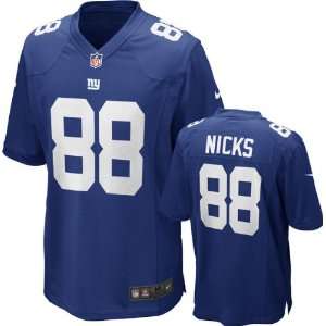  Hakeem Nicks Jersey Home Blue Game Replica #88 Nike New 