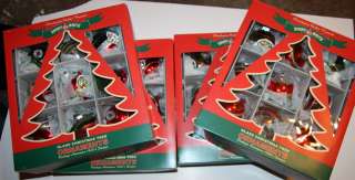   SHINY BRITE Glass Ornaments 4 BOXES of 9 Vintage American 40s  