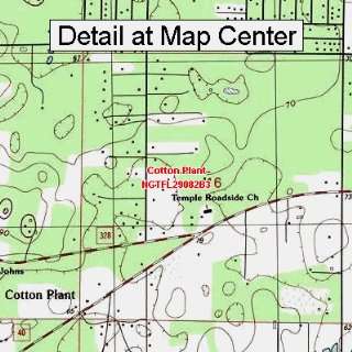 USGS Topographic Quadrangle Map   Cotton Plant, Florida (Folded 