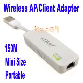 150Mbps Wire to Wireless Wifi Signal Coverage Expand AP Router Adapter 