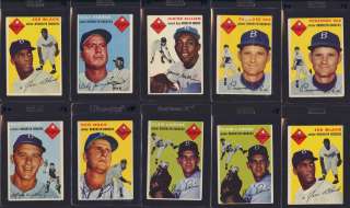   1954 56 Topps Dodgers w/ Podres Gilliam Amoros, VG to EX (PWCC)  