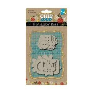 Studios Chip Art Chipboard Shapes 42/Pkg Buttons And Buckles; 3 Items 