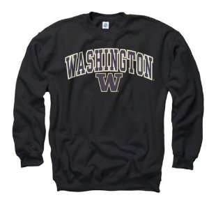 Washington Huskies Youth Black Perennial II Crewneck Sweatshirt