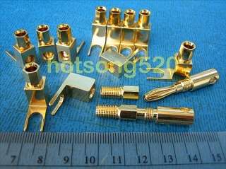 plug spade adapter ,used for convert screw type terminal of amplifier 