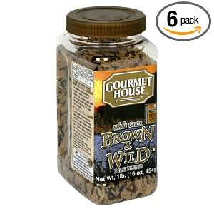 Gourmet Grains Brown and Wild Rice, 16 Ounce Container (Pack of 6)