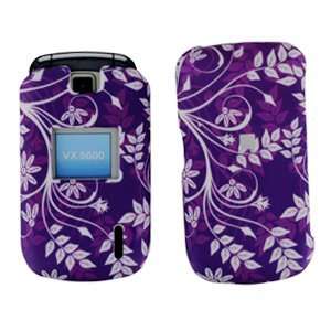  LG VX5600 Accolade Purple white Flower Phone Protector 
