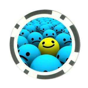  Smiley Face Poker Chip Card Guard Great Gift Idea 