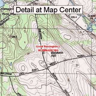 USGS Topographic Quadrangle Map   Great Barrington L, Massachusetts 