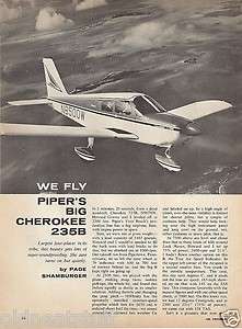 1967 Piper Cherokee 235B Aircraft report 12/25/11  