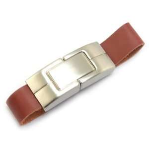    1GB Brown Bracelet Leather USB 2.0 Flash Drive Electronics