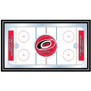   Carolina Hurricanes Framed Hockey Rink Mirror Patio, Lawn & Garden