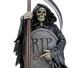 VACANCY Grim Reaper In Cemetery Statue Tombstone  