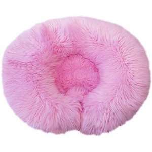  Hugger   Pink Shaggy Pet Bed  Size 20 INCH   TEACUP Pet 