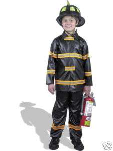 FIREMAN FIREFIGHTER Coat Pants XL Child Costume V29  