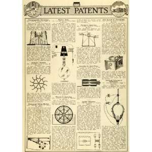  1920 Article Science Invention Patents Electrical Phonograph Spark 