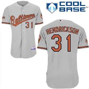 Mark Hendrickson Baltimore Orioles Authentic Road Cool Base Jersey By 