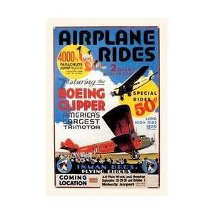  Airplane Rides Inman Bros Flying Circus 20x30 poster