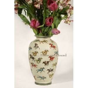  Horse & Jockey Vase 12