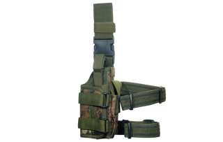 UTG Gun Holster Drop leg Belt CAMO Duty Tactical Pistol Hunting M9 