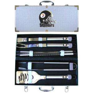   Pittsburgh Steelers Barbecue Grill Utensil&Case, stainless steel case