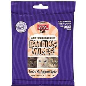 Simple Solution Cat Bathing Wipes   Conditioning & Detangling 