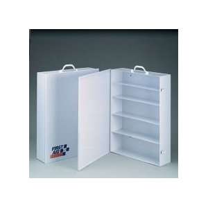   Aid Only 5 Shelf Empty Metal Cabinet, Swing Out Door