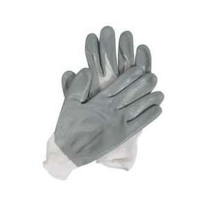 Condor 5PE90 Glove, Nitrile, White/Gray, Size L, Pr  