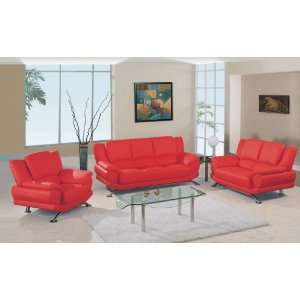  Global Furniture USA 9908 Set Red 9908 Living Room 