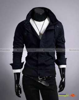 Men Fashion Vintage Trendy Casual Slim Fit Coat Jacket Outwear 6 