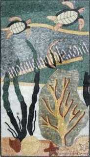 44.46 x 25.74Lovely Animal Marble Mosaic Art Tile  