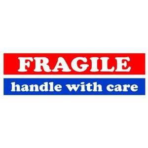   Handle With Care Fragile Blue N Red Labels / Stickers