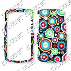  LG BLISS ux700 Quad Color Circles on Black Hard Case/Cover 