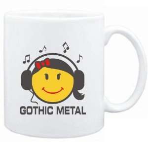  Mug White  Gothic Metal   female smiley  Music Sports 