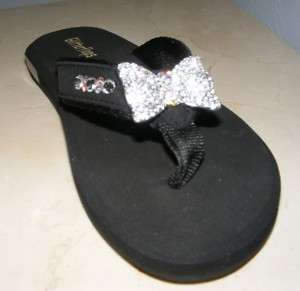   FLOPS Fashionable Glitter Flops for Foot Pain/Pedicure 9M NWT  