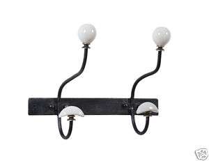 URBAN OUTFITTERS Iron Porcelain Double WALL HOOK White  