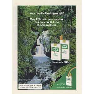  1973 Kool Cigarette Your Menthol Tasting Rough Waterfall 