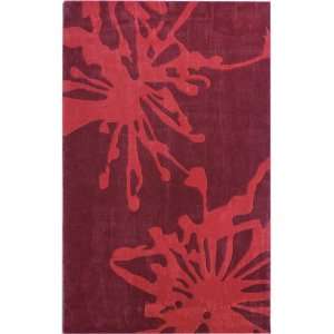  NEW Hand Tufted Carpet BIG Area Rug 8x10 Red Fireworks 